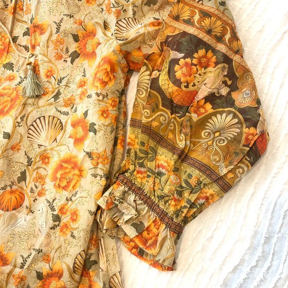 Spell & the Gypsy Seashell Blouse NEW Floral Top - Picture 15 of 16